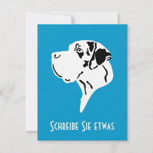 Carte Doggenkarte zum beschriften