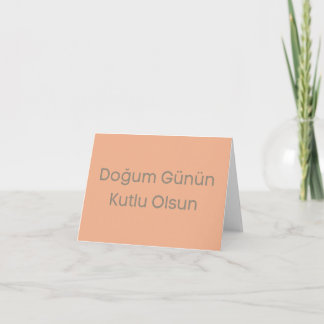 Carte Doğum günün kutlu olsun, joyeux anniversaire turc