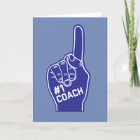 Doigt en mousse de l'entraîneur numéro un