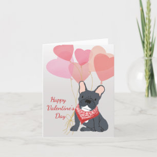 Carte Doigt Valentine Des Balloons De Chiens En Fr