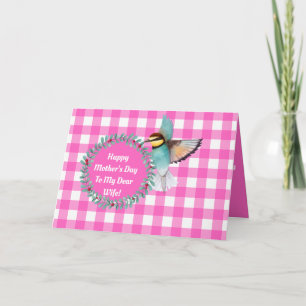 Carte d'oiseaux d'aquarelle Vintage de la Journée 