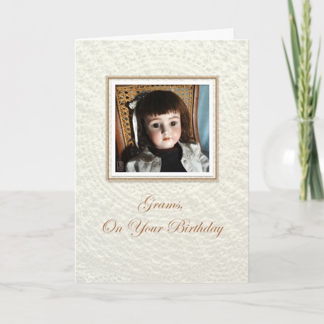 Carte Doll Frances Grams Anniversaire (Devant)