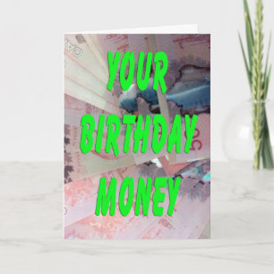Carte Dollars canadiens Argent d'anniversaire
