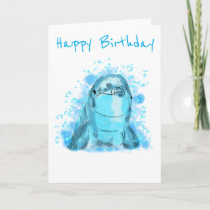 Carte Dolphin Birthday 