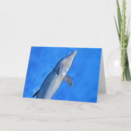 Carte Dolphin in the Air Art Note Card