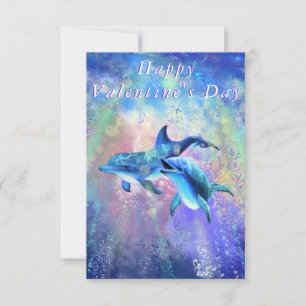 Carte Dolphin Valentine's Day - I Love You