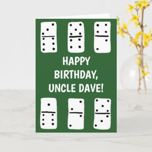 Carte Domino Blancs sur Fond Vert Personnalisés