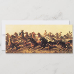 Carte Domptage de chevaux sauvages par James Walker