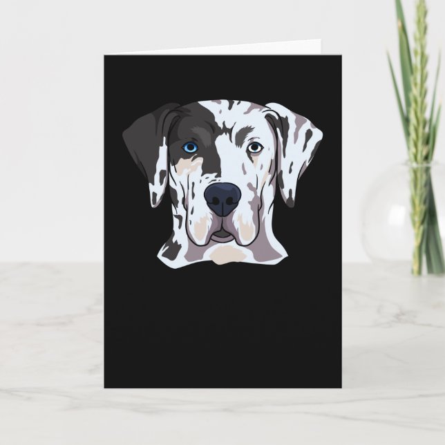 Carte Don de Chien Leopard de Louisiane Catahoula (Devant)