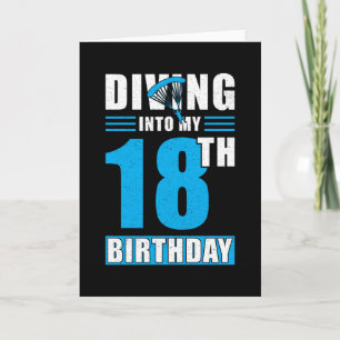Carte Don Skydiver 18e anniversaire