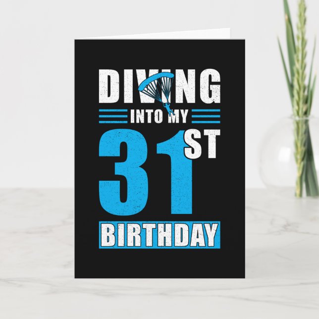Carte Don Skydiver 31e anniversaire (Devant)