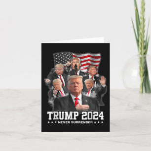 Carte Donald J Trump 2024 Ne jamais céder 1