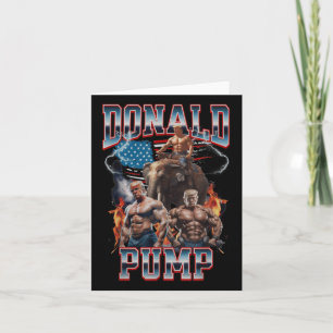 Carte Donald Pump Trump Gym Pump Couverture de pompe