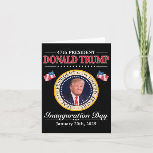Carte Donald Trump 47e investiture du président 2025 Sup