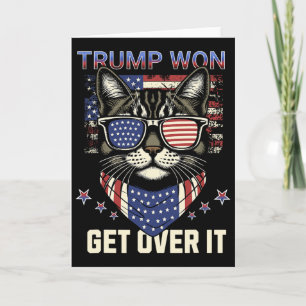 Carte Donald Trump a gagné l'élection 2024 Chats pour le