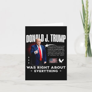 Carte Donald Trump Avait Raison Sur Tout - Trump 20