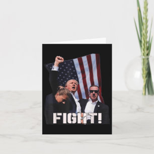 Carte Donald Trump combat les combattants et les partisa