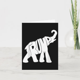 Carte Donald Trump Eléphant Républicain Trump Supporter 