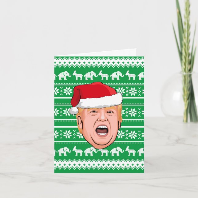 Carte Donald Trump en colère Noël (Devant)