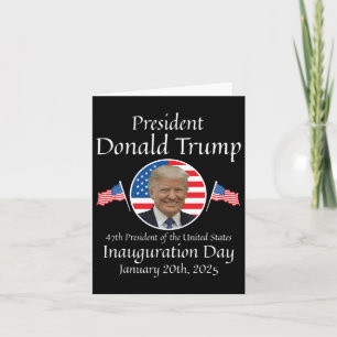 Carte Donald Trump Jour de l'investiture 2025 47e présid