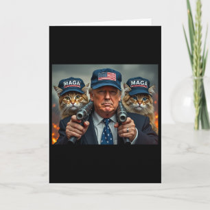 Carte Donald Trump Rend Les Chats Sûrs À Nouveau Chapeau