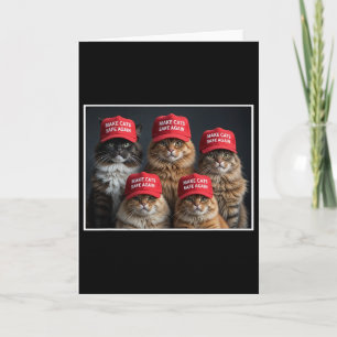 Carte Donald Trump Rend Les Chats Sûrs À Nouveau Chapeau