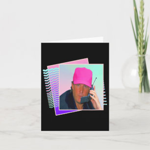 Carte Donald Trump Retro 80s 90s Graphique