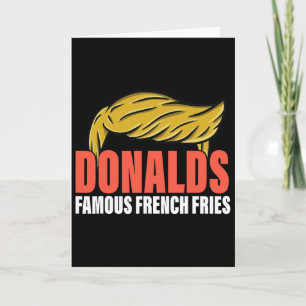 Carte Donalds Famous French Fries Rend Les Frites Gre