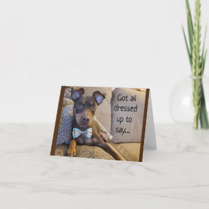 CARTE DONC PRÊT À DIRE *JOYEZ NOËL* BAS CRAVATE! !