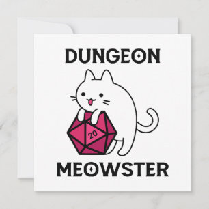 Carte Donjon Meowster Chat Drôle