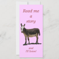 Donkey a Funny Tail Cute Signet pour enfants
