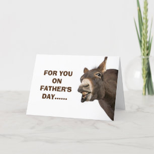 CARTE DONKEY DIT QU'IL A AIMÉ LA FÊTE DES PÈRES (N'IMPOR