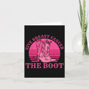 Carte Donner Le Cancer Du Sein L'Initiale Cowgirl Cancer