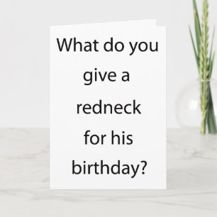 Carte Donner Redneck Pour Anniversaire