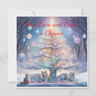 Carte Donnez une chance à l'Amour et à la Paix. Harmonie