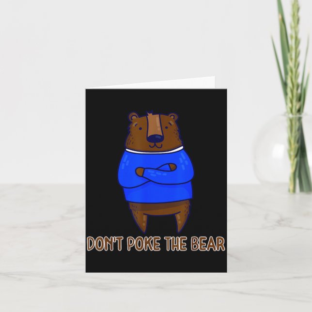 Carte Don't Ke The Bear Gift  (Devant)