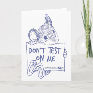 Carte Don't Test On Me Card