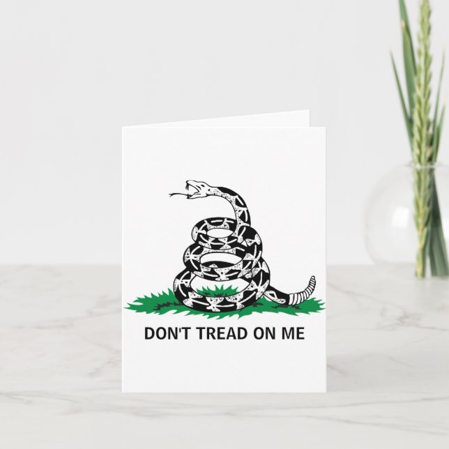 Carte Dont Tread On Me  (Devant)