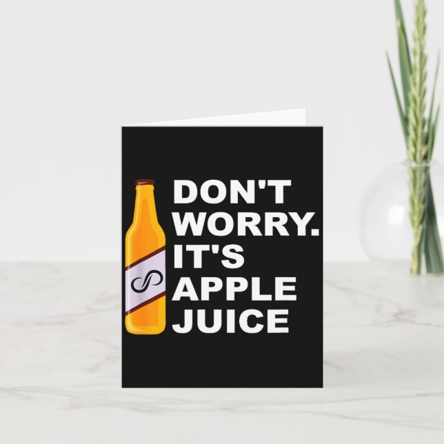 Carte Don't Worry It's Juice Apparel  (Devant)