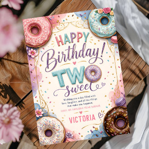 Carte Donut Deux Joyeux Anniversaire