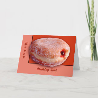 Carte Donut rempli de gelée