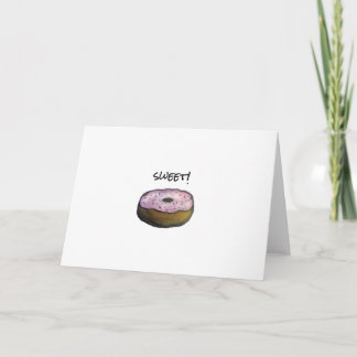Carte Donut Sucré, Anniversaire, Félicitations