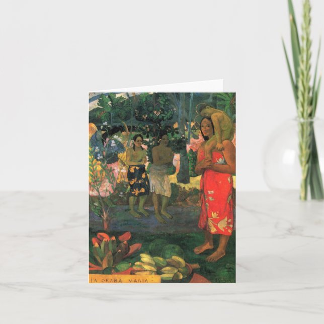 Carte d'Orana Maria" - Paul Gauguin "de La (Devant)