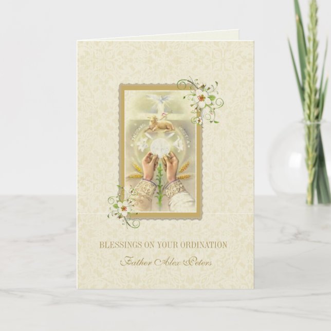 CARTE D'ORDINATION PRIVÉE (Devant)