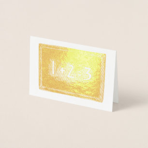 Carte Dorée 1+2=3 Math Enseignant Classe Chalkboard Ardoise