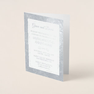 Carte Dorée 25e anniversaire de mariage Glam Real Gold Foil
