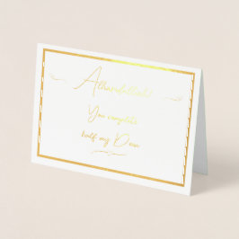 Carte Dorée Alhamdulliah vous complétez la moitié de ma déen C