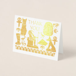 Carte Dorée Ancienne Egypte Graphique égyptienne Collage Merci