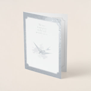 Carte dorée anniversaire argent