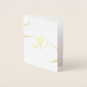 Carte Dorée Anniversaire d'anniversaire d'étape importante de